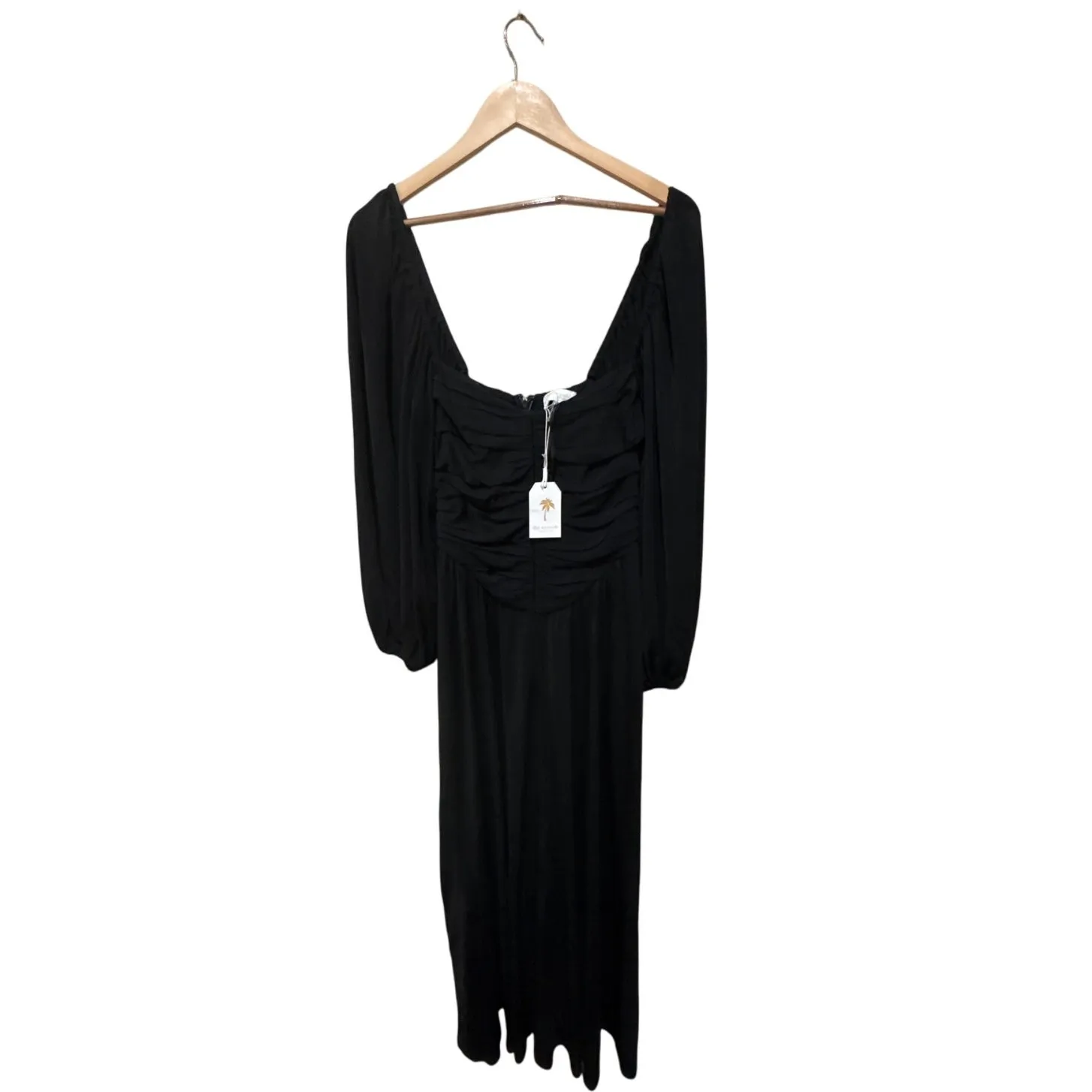 The‎ Westside Vivian Ruched Maxi Dress Size Small Black - Image 7