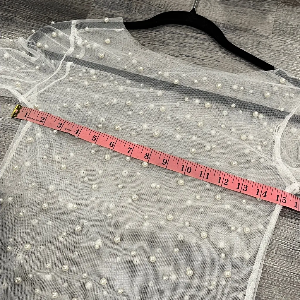 NWOT Sheer pearl - Image 4