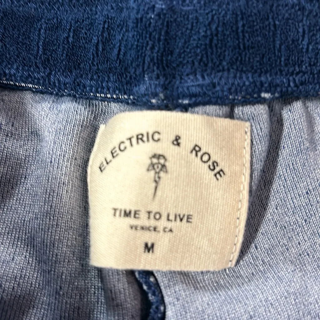 Electric & Rose Terry Cloth Sweatsuit Blue Ombré Medium NWT - Image 9