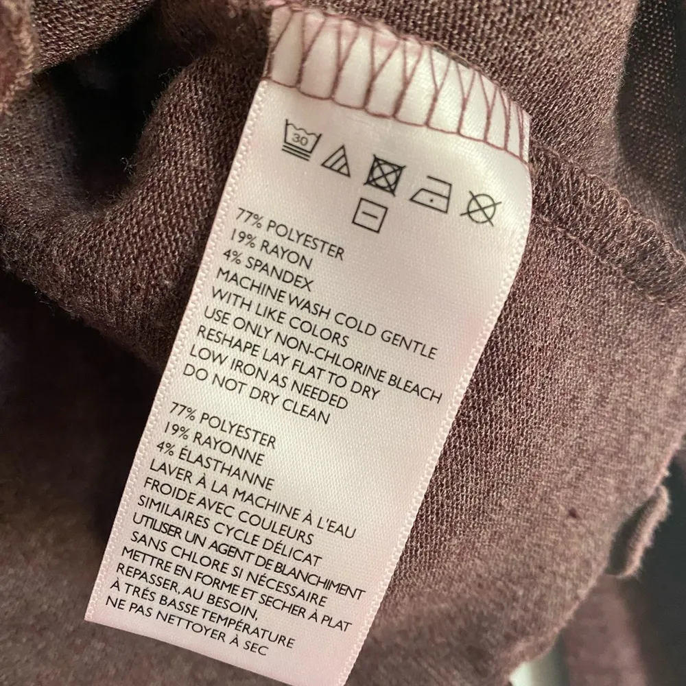 Out From Under Cropped Purple Long Sleeve Top Size Large - Image 4