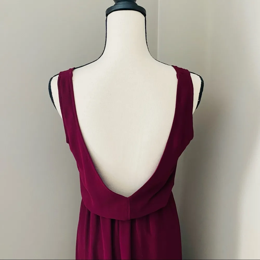 Show Me Your Mumu Kendall Maxi Dress Maroon Sz Small - Image 14
