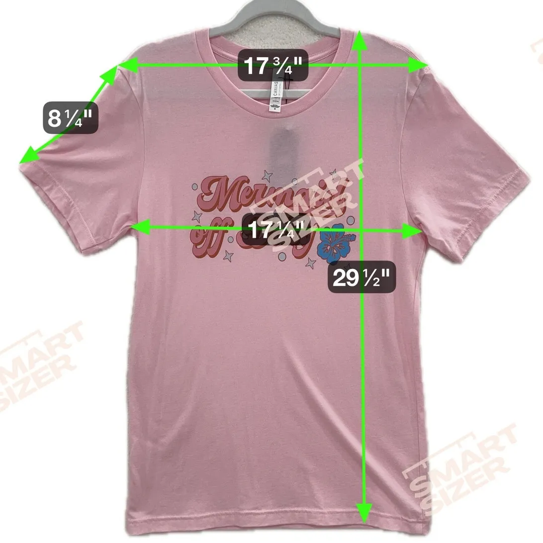 Mermaid Off Duty T Shirt M Pink Beach Graphic NWT Casual Short Sleeve Tee Size M - Image 4