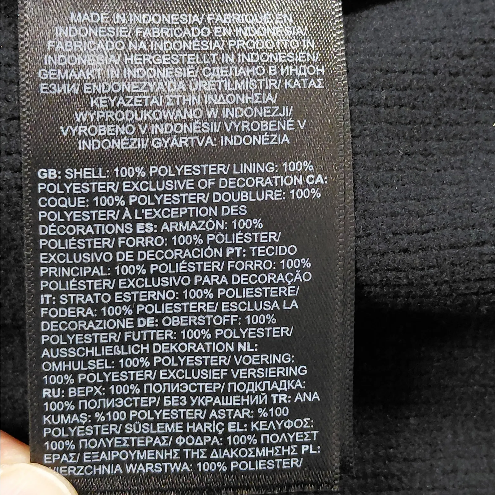 The North Face Womens Small Black Softshell Full Zip Vest Windproof Logo Jacket - Image 8