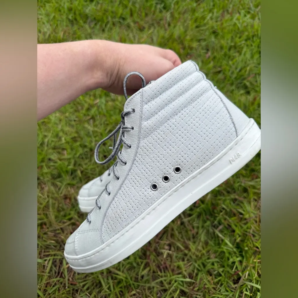 P448 Women's High-Top gray Sneakers size 7 - Image 5