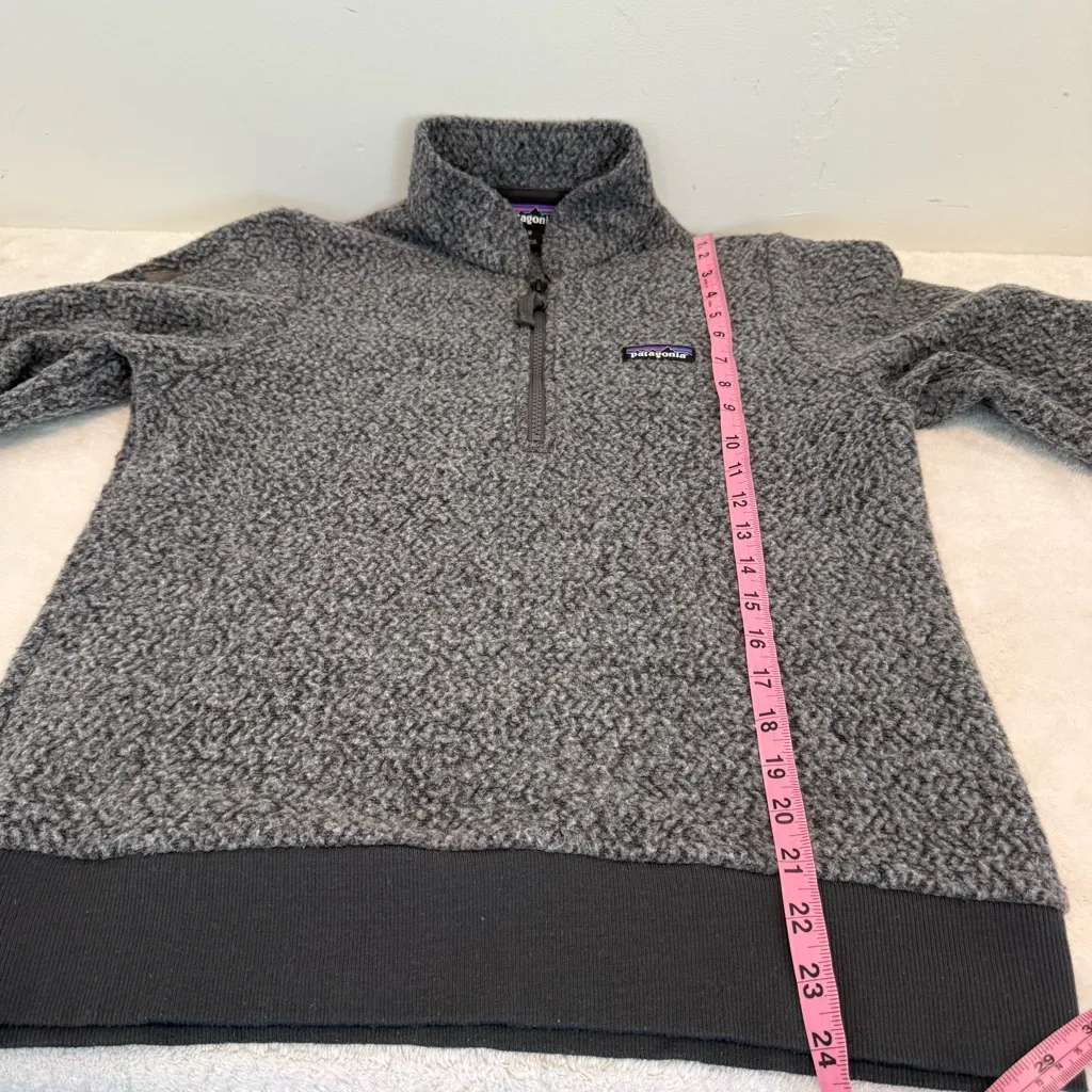 PATAGONIA W's Woolyester Fleece Pullover Women M Gray 1/4 Zip Outdoor Casual - Image 10