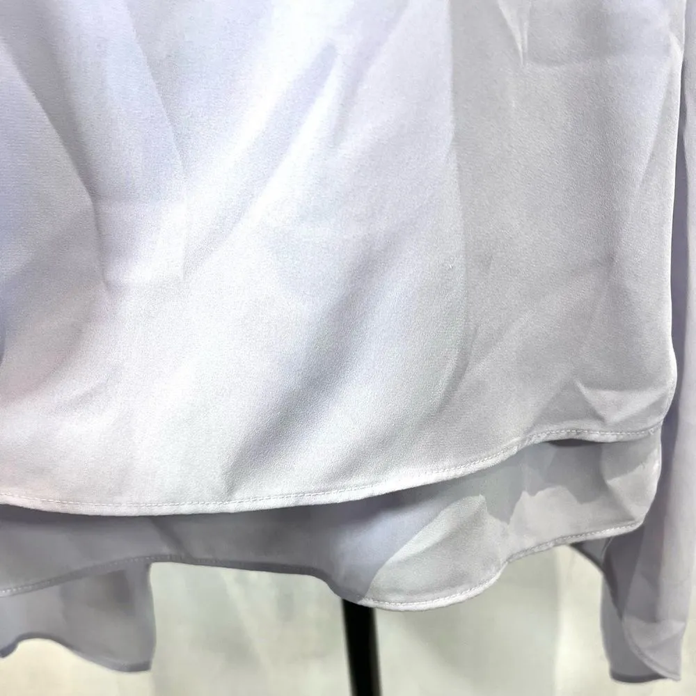 Simply Vera Wang light lavender purple double layer chiffon tank top size medium - Image 3