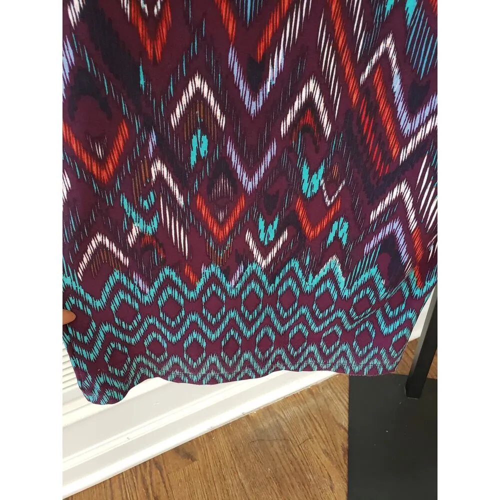 Cato Women's Wide Leg Palazzo Pants Size 2X 18W Boho Tribal Print Stretch - Image 7