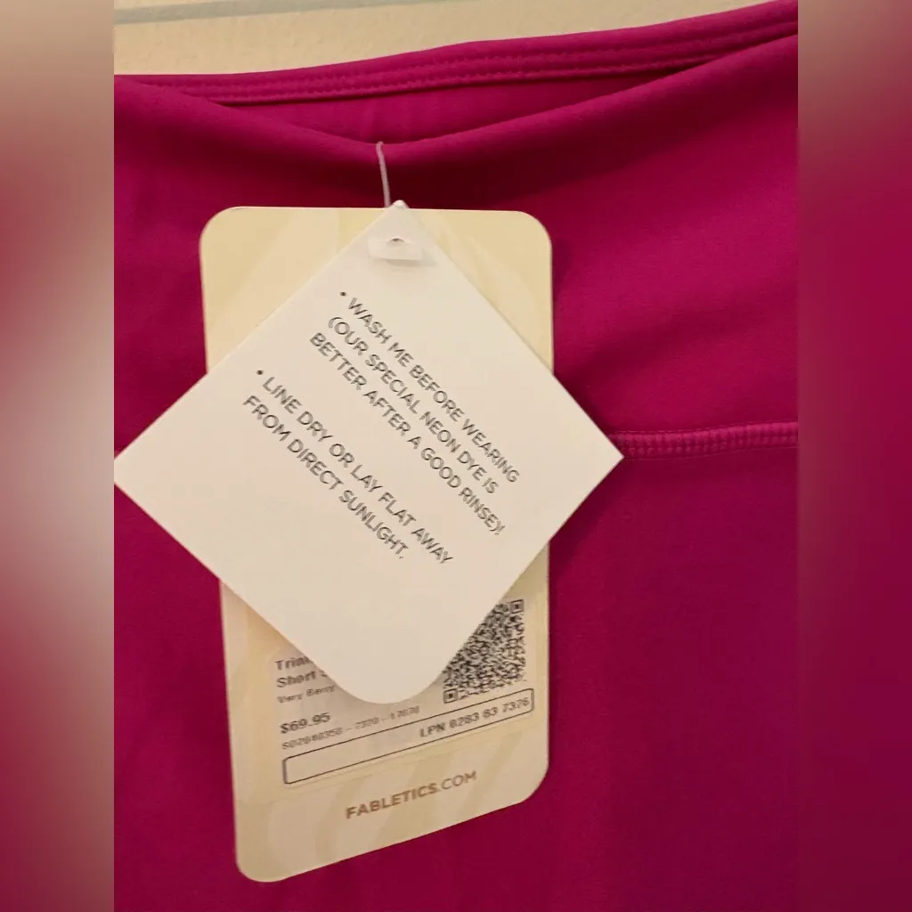 NWT Pink Fabletics Biker Shorts - Image 5