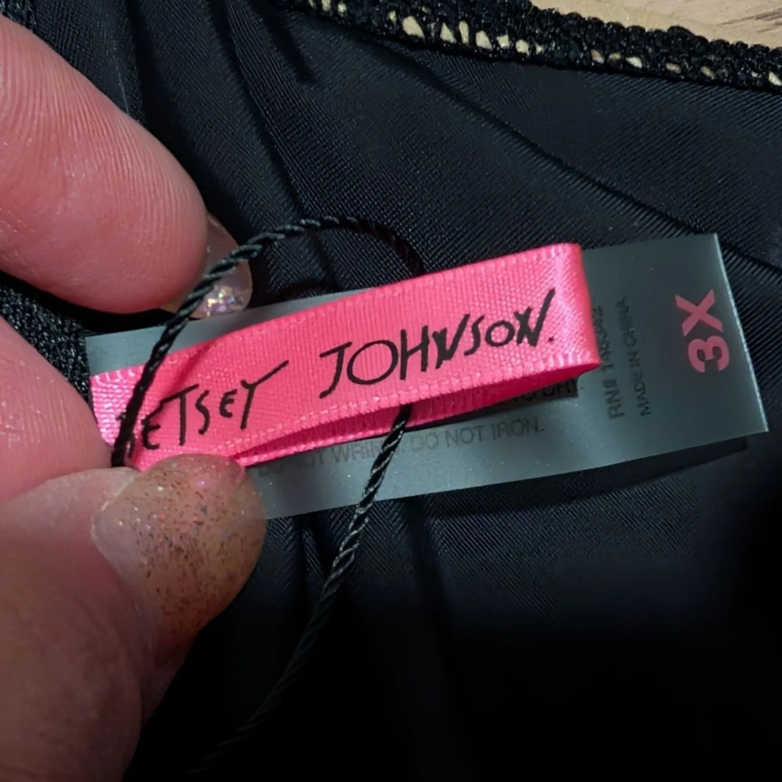 NEW Betsey Johnson Plus 3X Tan Leopard Cheetah Print 1 Piece Swimsuit Swim NWT - Image 3