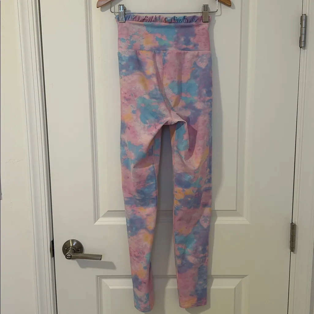 Loveshackfancy x Beach Riot Dana Pastel Tie Dye Leggings Size Small - Image 4