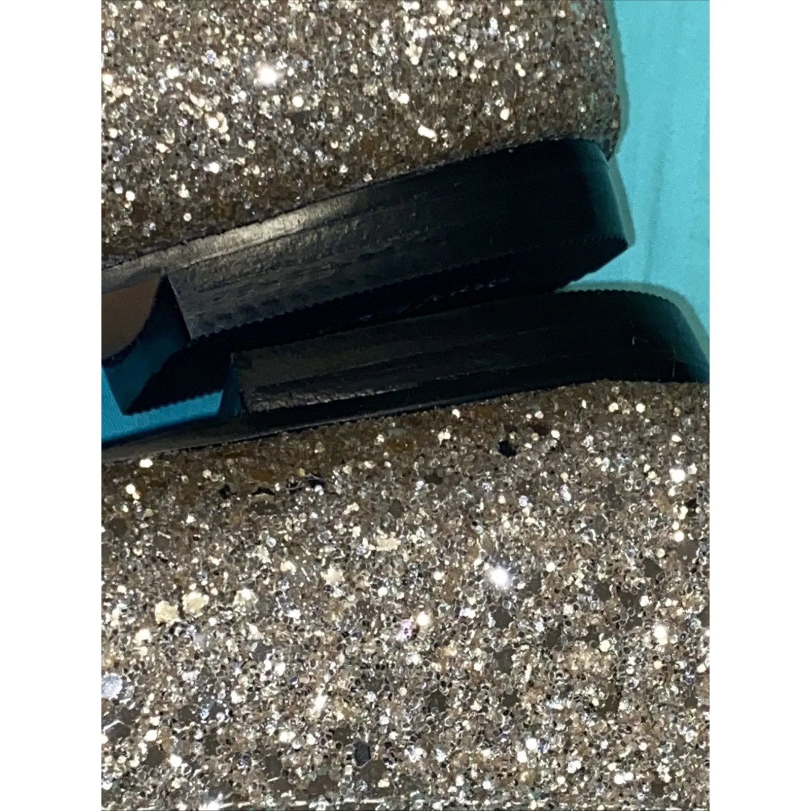 Linea Paolo Niara Size 7 Ballet Flats Mary Jane Gold embellishment Pointed Toe - Image 12