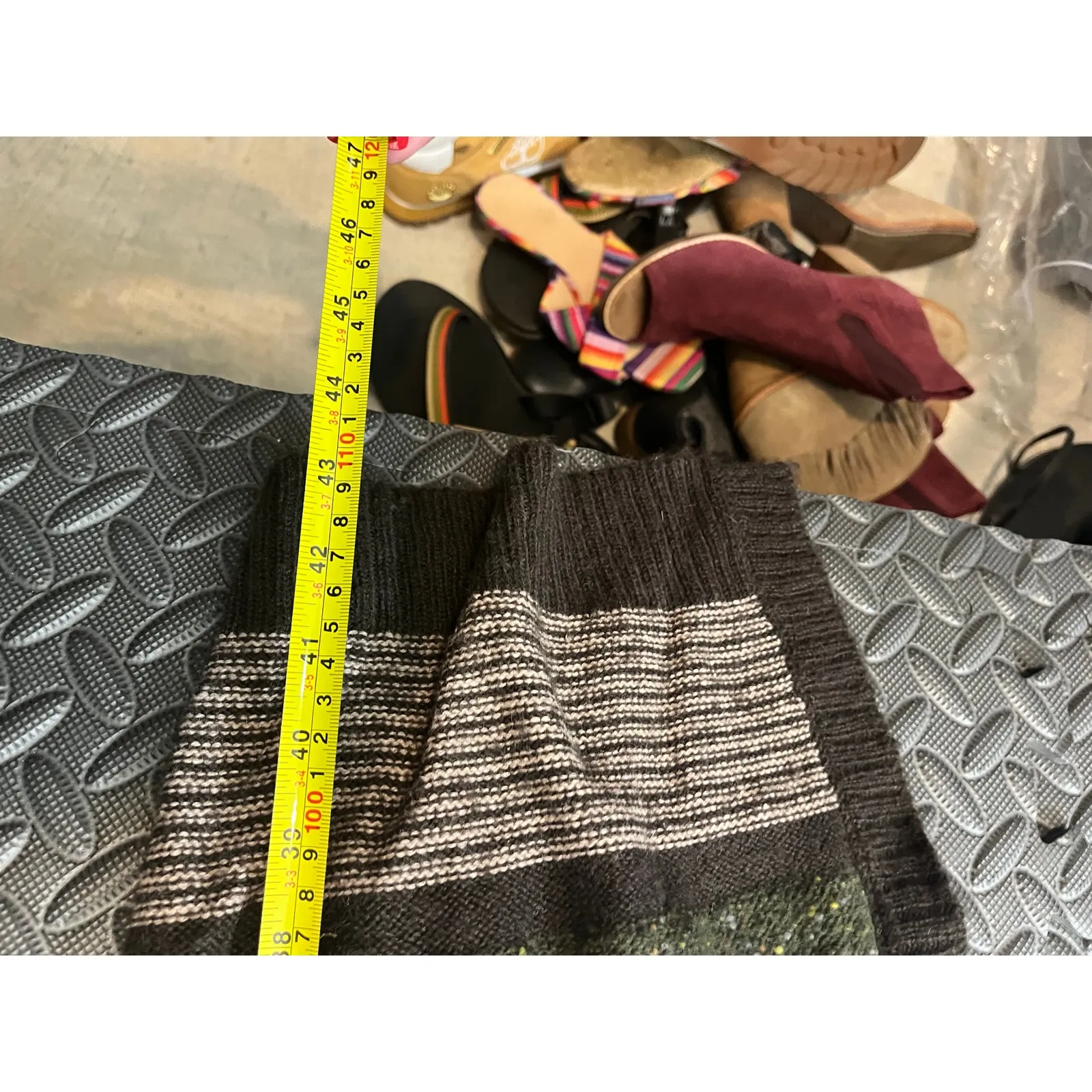 Rare Free People Boho Tribal‎ Rolla Costa Open Duster Cardigan Sweater Medium - Image 7