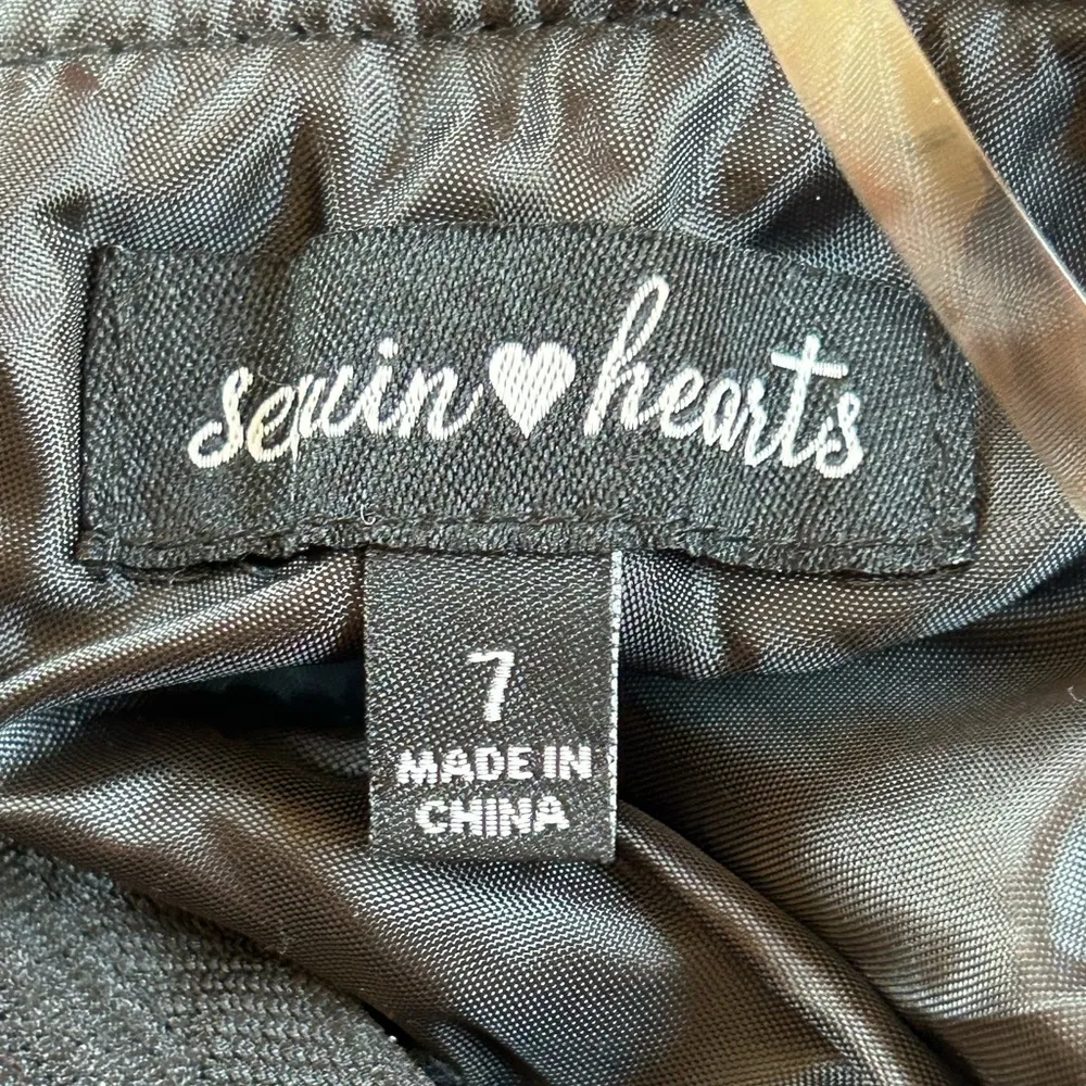 black lace, sequin, sexy glamorous Christmas party back cutout mini dress  NWT 7 - Image 12