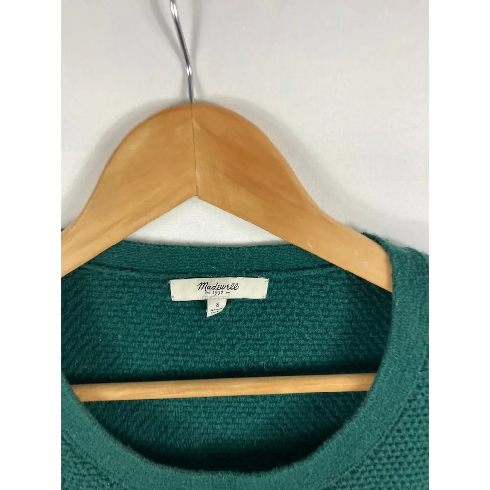 Madewell Feature Pullover Sweater Green Size Small - Image 3