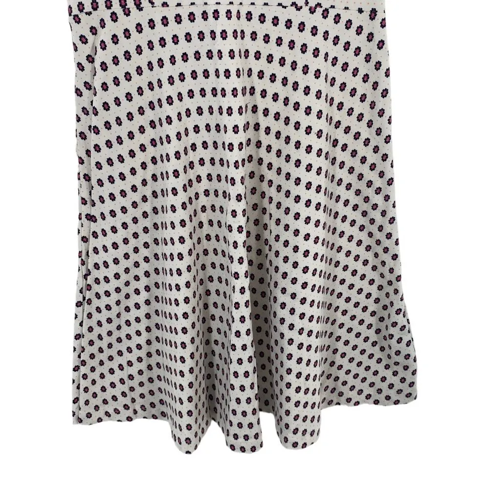 French Connection Fit and Flare Flower Dress Size‎ 6 White Cotton - Image 7