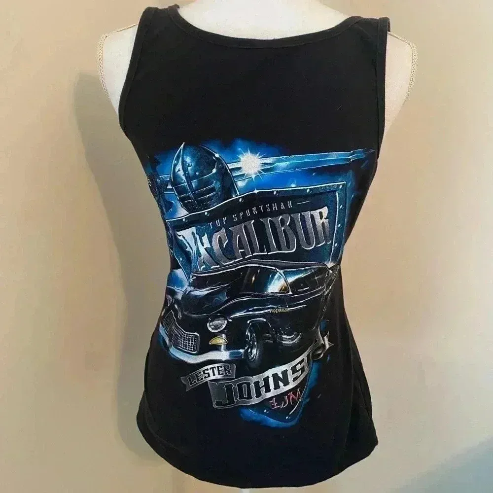 Lester Johnson Excalibur‎ Tank Top Black Size XL - Image 3