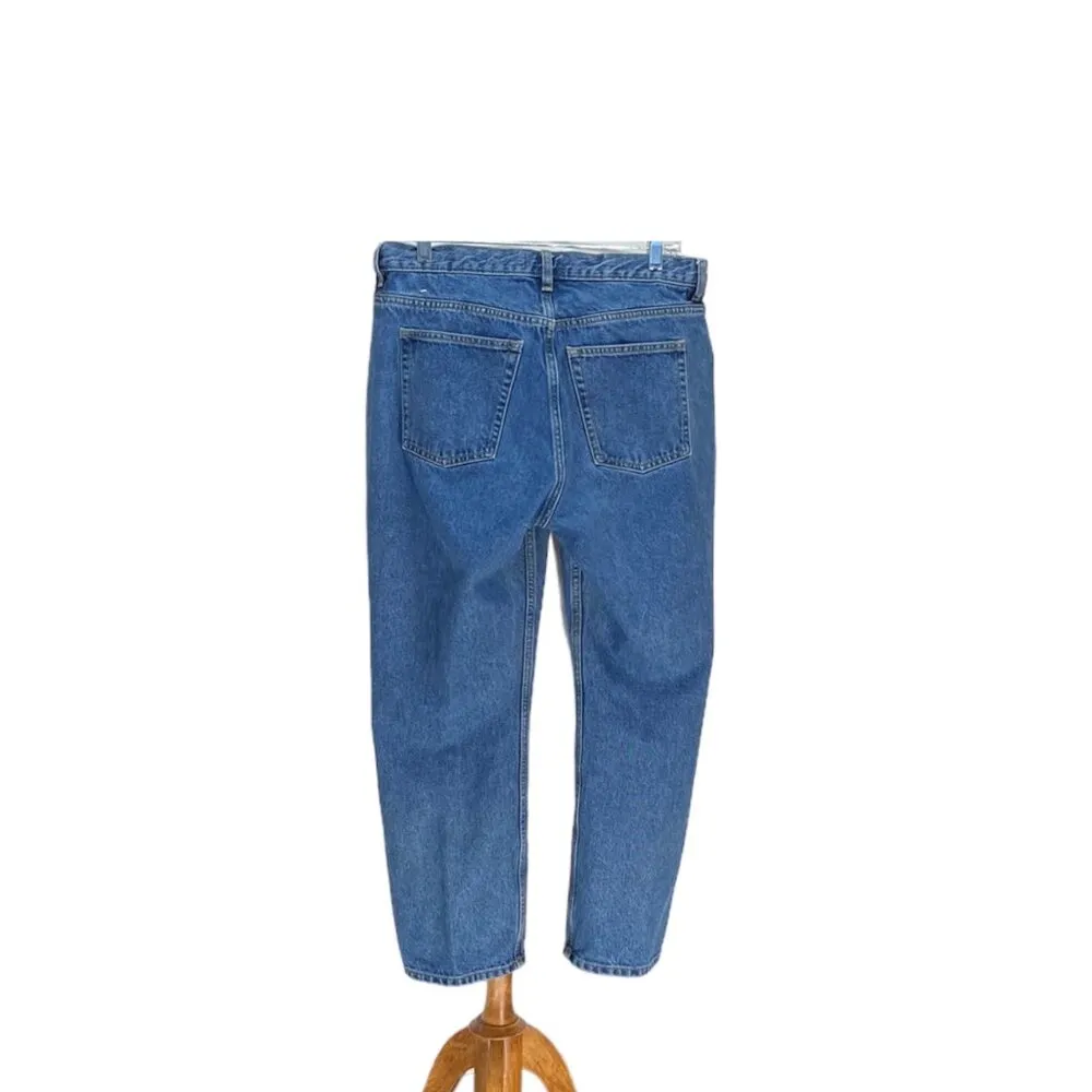 & Other Stories & Other Stories Straight Leg Jeans Blue Size 32 Stealth Wealth Quiet Luxury Boho - Image 11