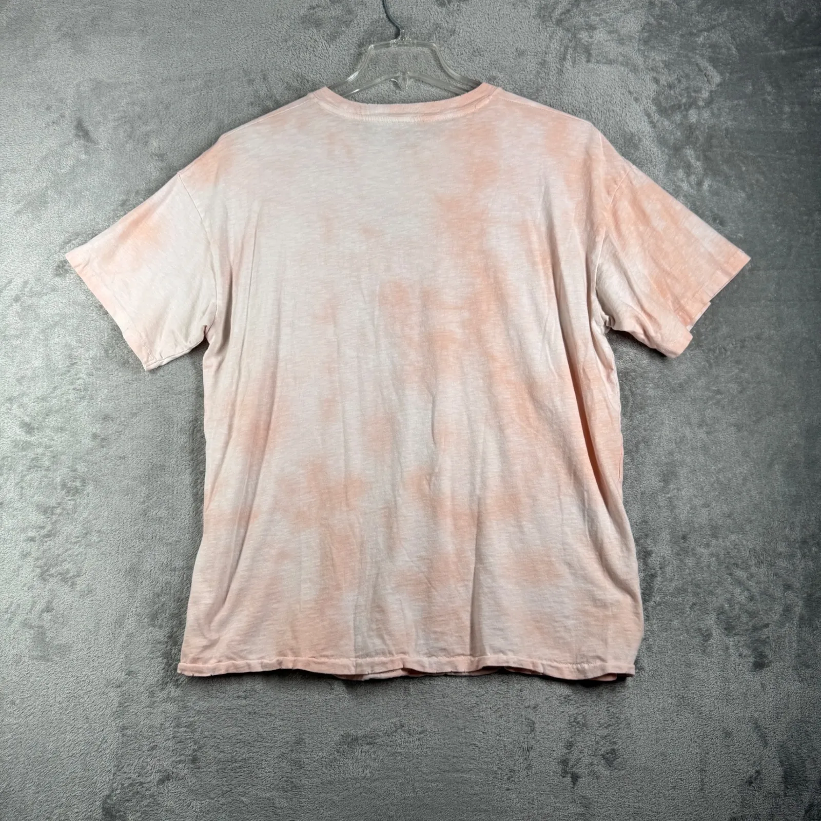 American Eagle Shirt Graphic‎ Tee Floral Print Short Sleeve Top Tie Dye Medium Pink - Image 3