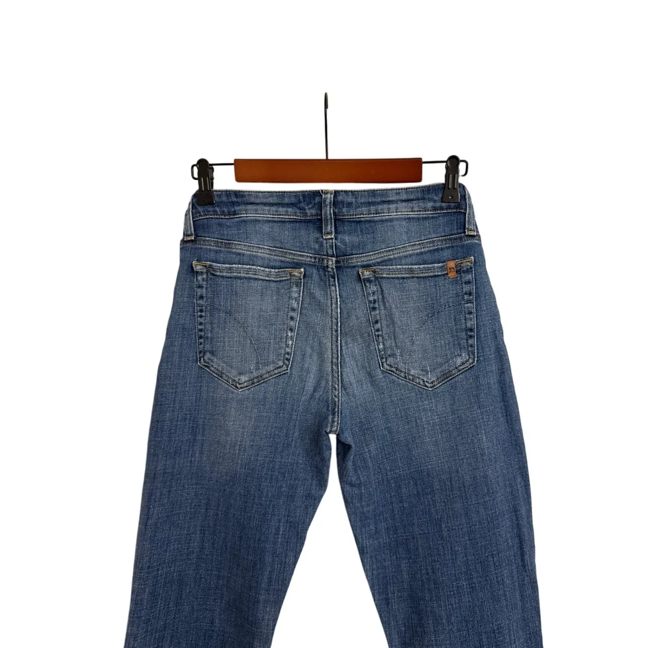 Joe's Jeans Straight Ankle Distressed Denim Blue Jeans Size Women's 28 (6) - Image 4