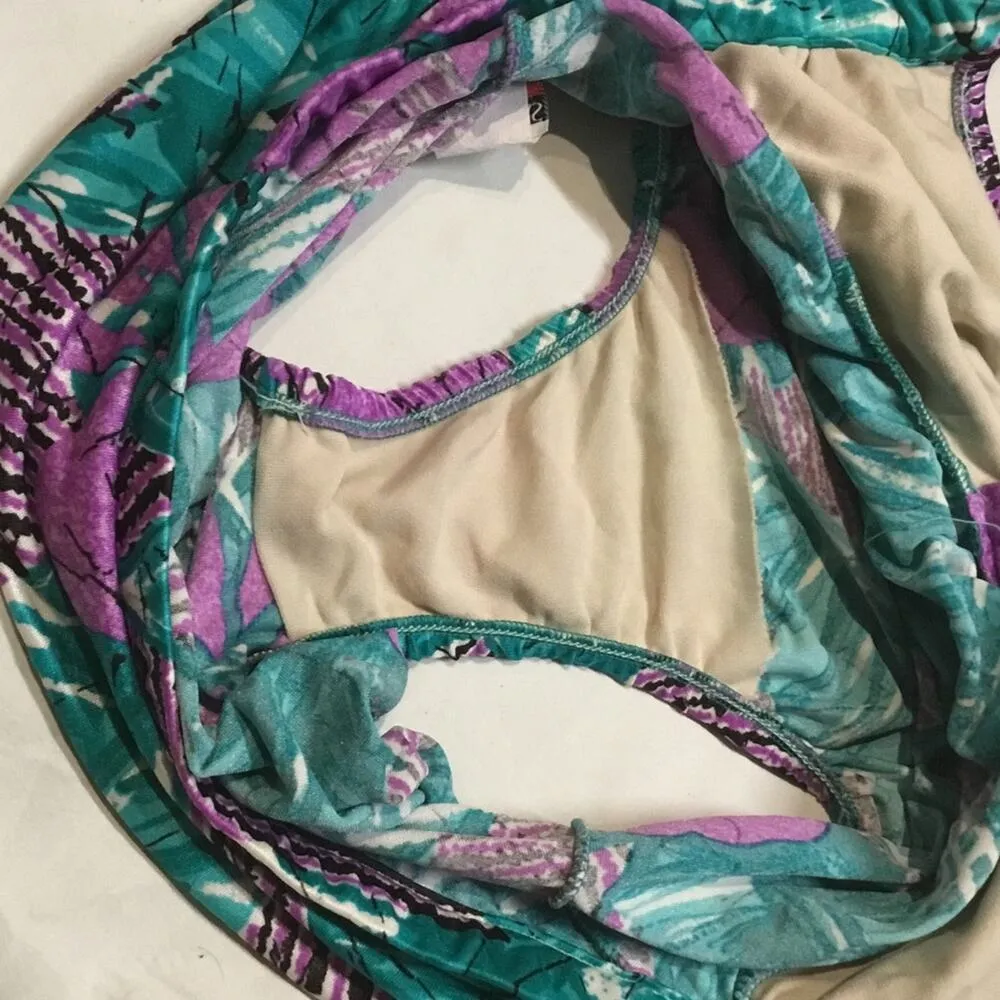 Windmills One Piece Swimsuit Green Size 12 - Image 4