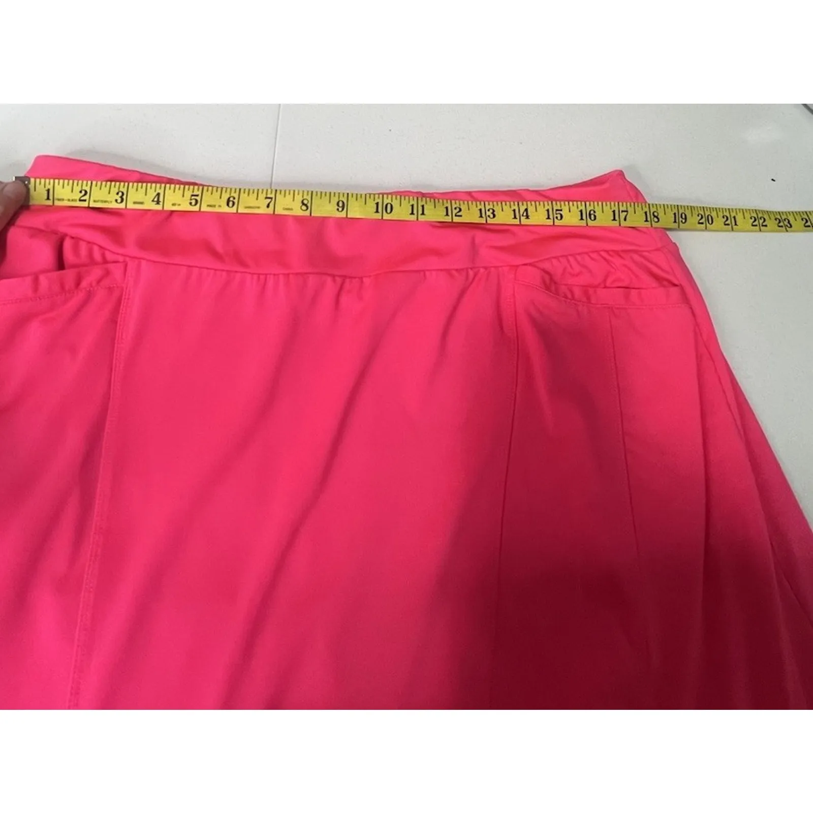Tail Skort Women XL Barbie Pink Golf Zip Pocket Performance Stretch Shorts Skirt - Image 4