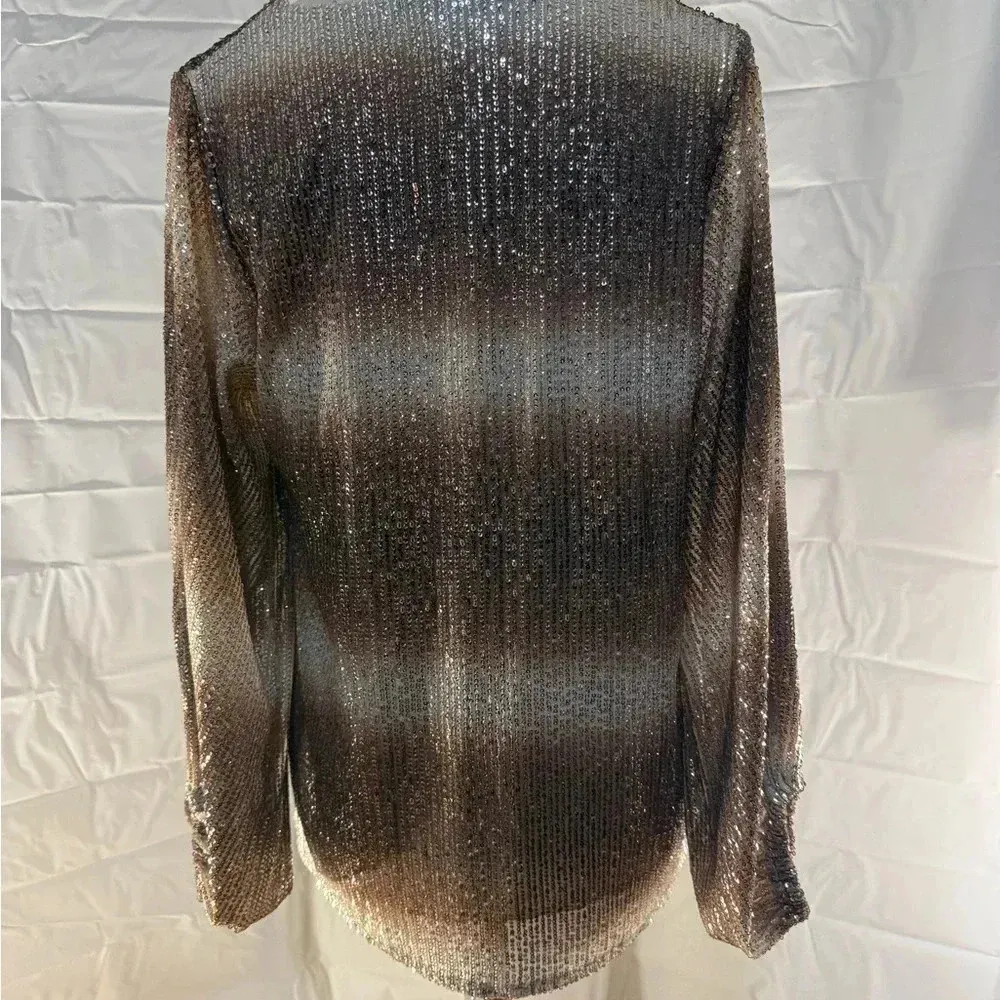 NWT Vine & Love Shimmering Brown Women's Top - Image 3