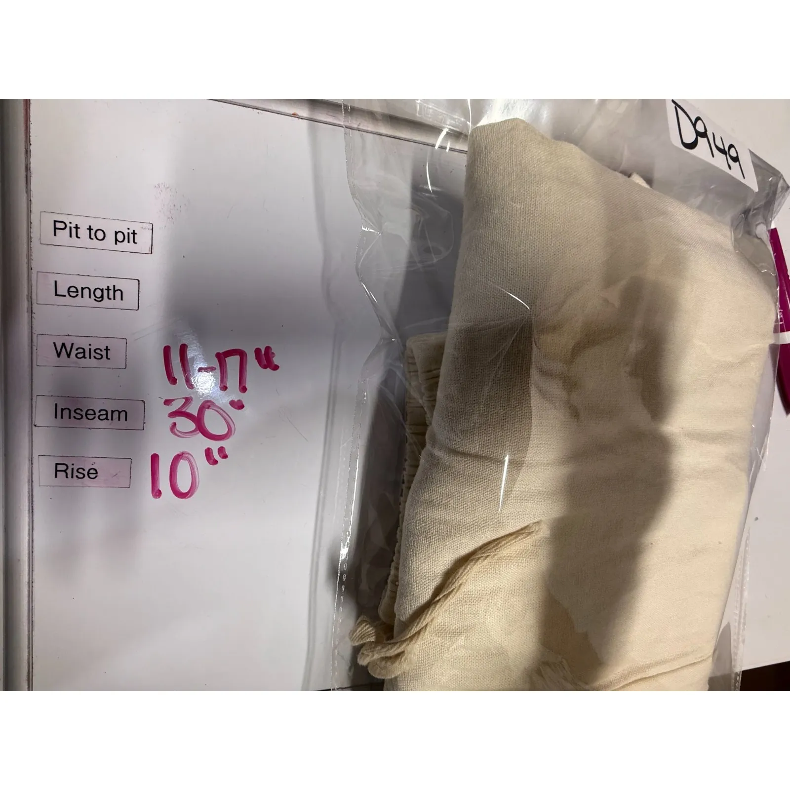 Mellville Women Cargo Pants Linen Blend Wide Leg Sz S Made Italy Lagenlook Cream - Image 5