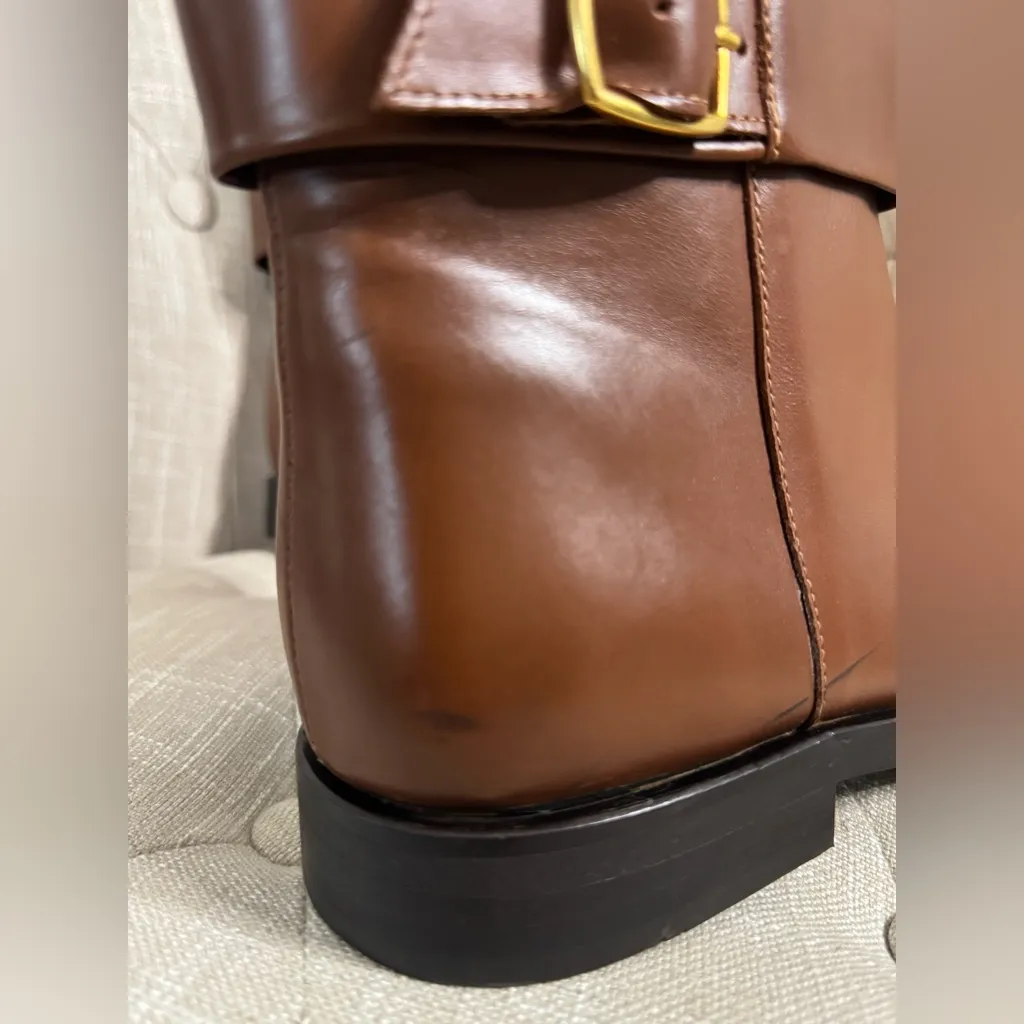 Mango LEATHER BOOTS WITH DECORATIVE BUCKLE - Image 6