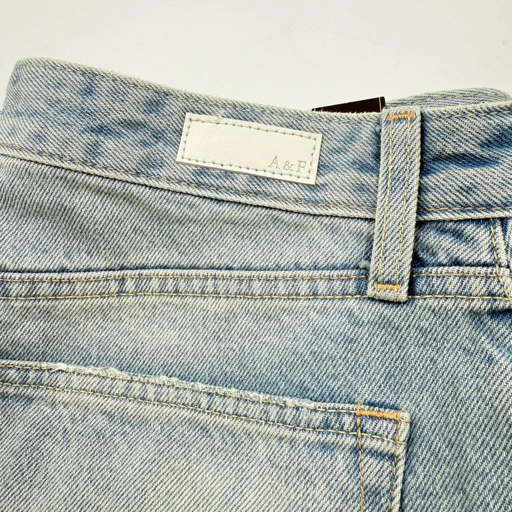 Abercrombie & Fitch Annie High Rise Denim Shorts - Image 6