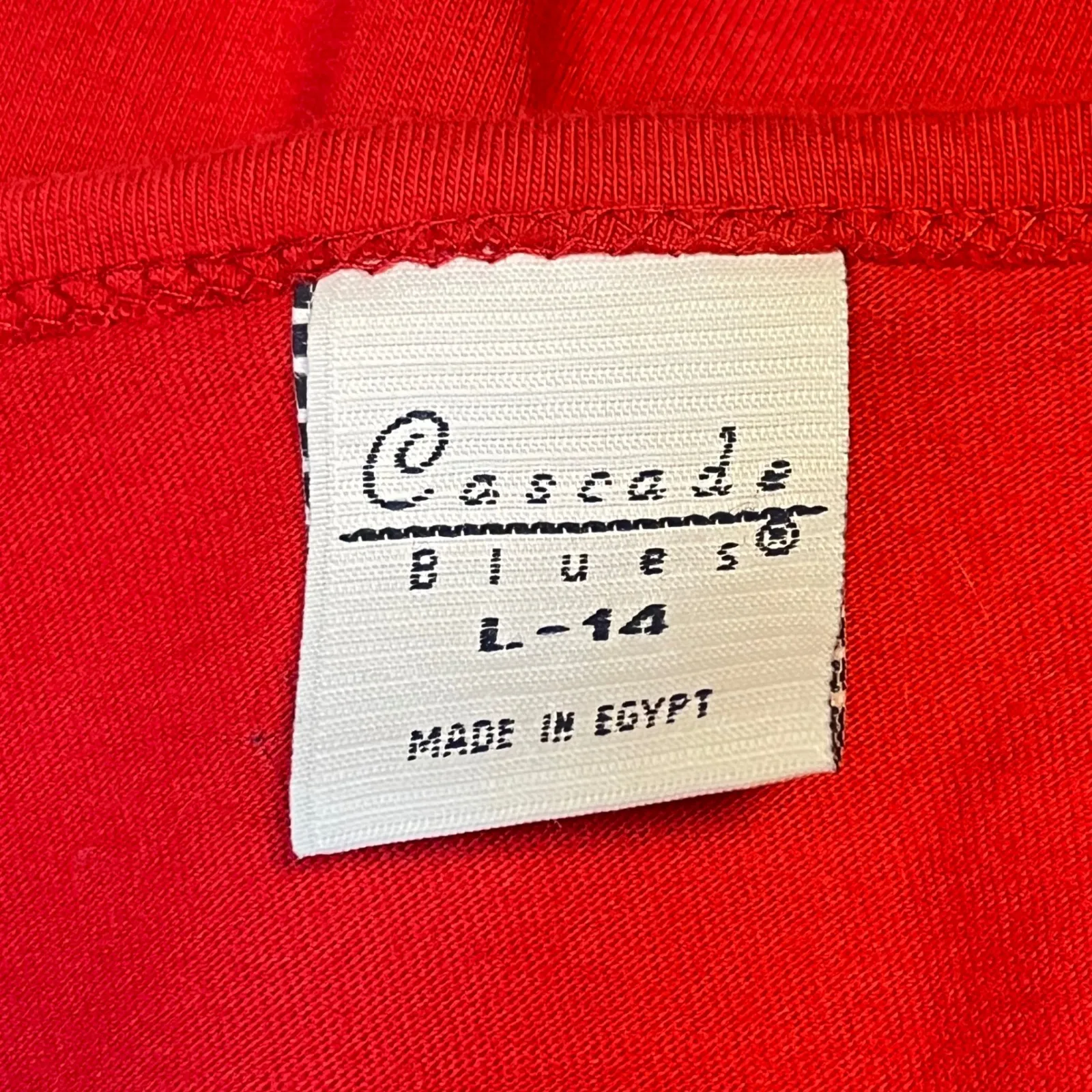 Cascade Blues Women's Red‎ Floral Embroidered Cottagecore Short Sleeve Top L 14 Red - Image 4