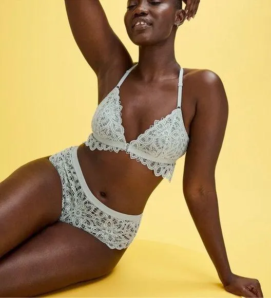 ThirdLove Boho Lace Unpadded Bralette Bra Front Closure Racerback Women's XLarge - Image 2