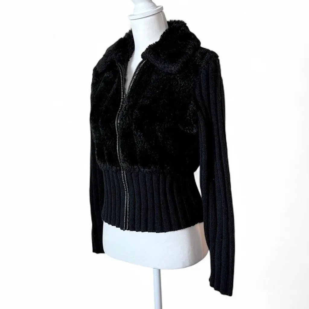 90s Vintage Grunge Sweater Black Size L - Image 2