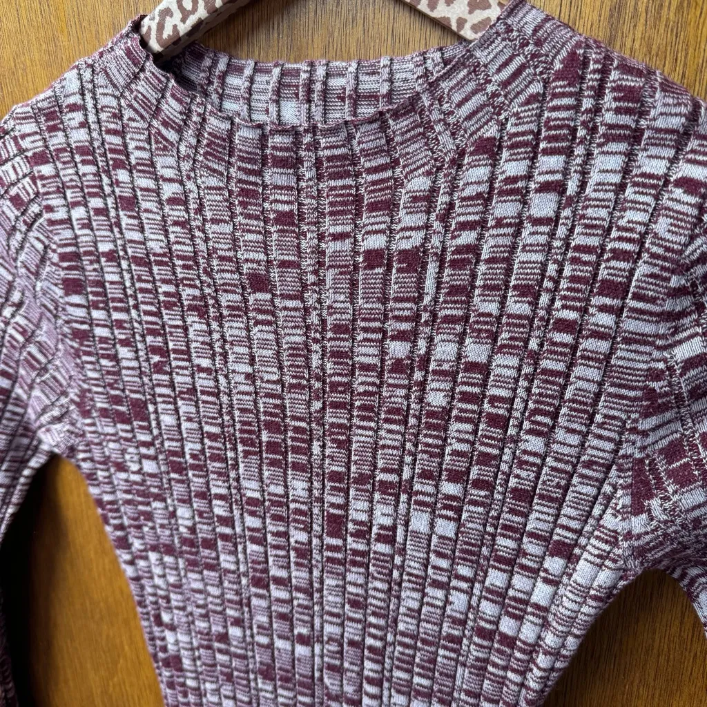 Anna Quan Charissa Long Sleeve Rib Knit Sweater Maxi Dress Mulberry AU 6 $360 White Size undefined - Image 7