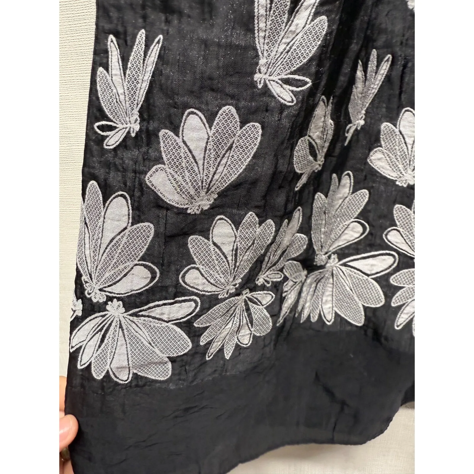 Anthropologie Lapis Maxi Skirt/Dress Boho‎ Gray Smocked Fairy Grunge Whimsigoth Size undefined - Image 3