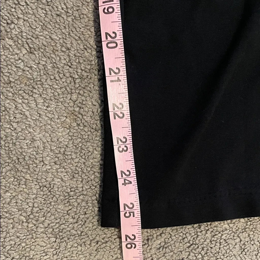 Serra Black Drawstring Wide Leg Cropped Pants Size Small 4-6 - Image 8