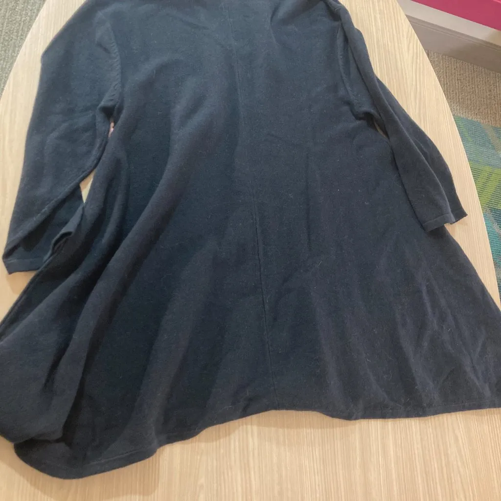 Pure Jill Asymmetrical Hem Sweater XS Petite Solid Black Cotton Modal Silk NEW Size undefined - Image 3