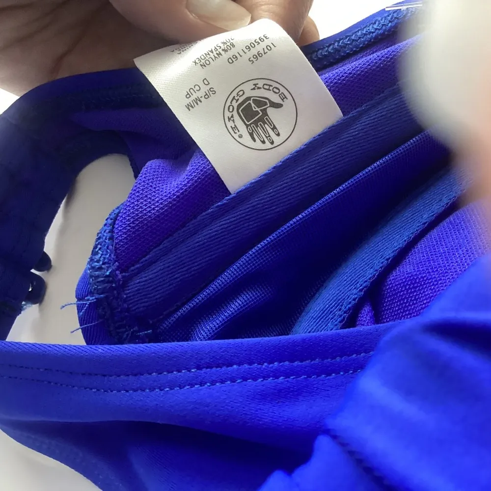 Body Glove smoothies Vibrant Blue bandeau Bikini Top D cup - Image 7