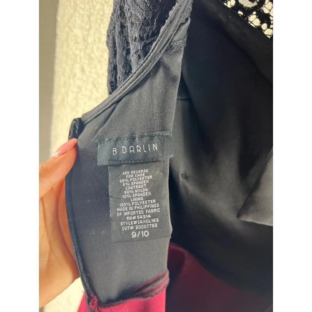 B. Darlin Dress Womens Whimsigoth Size 9 Juniors Lace Cap Sleeve‎ Fit & Flare - Image 7