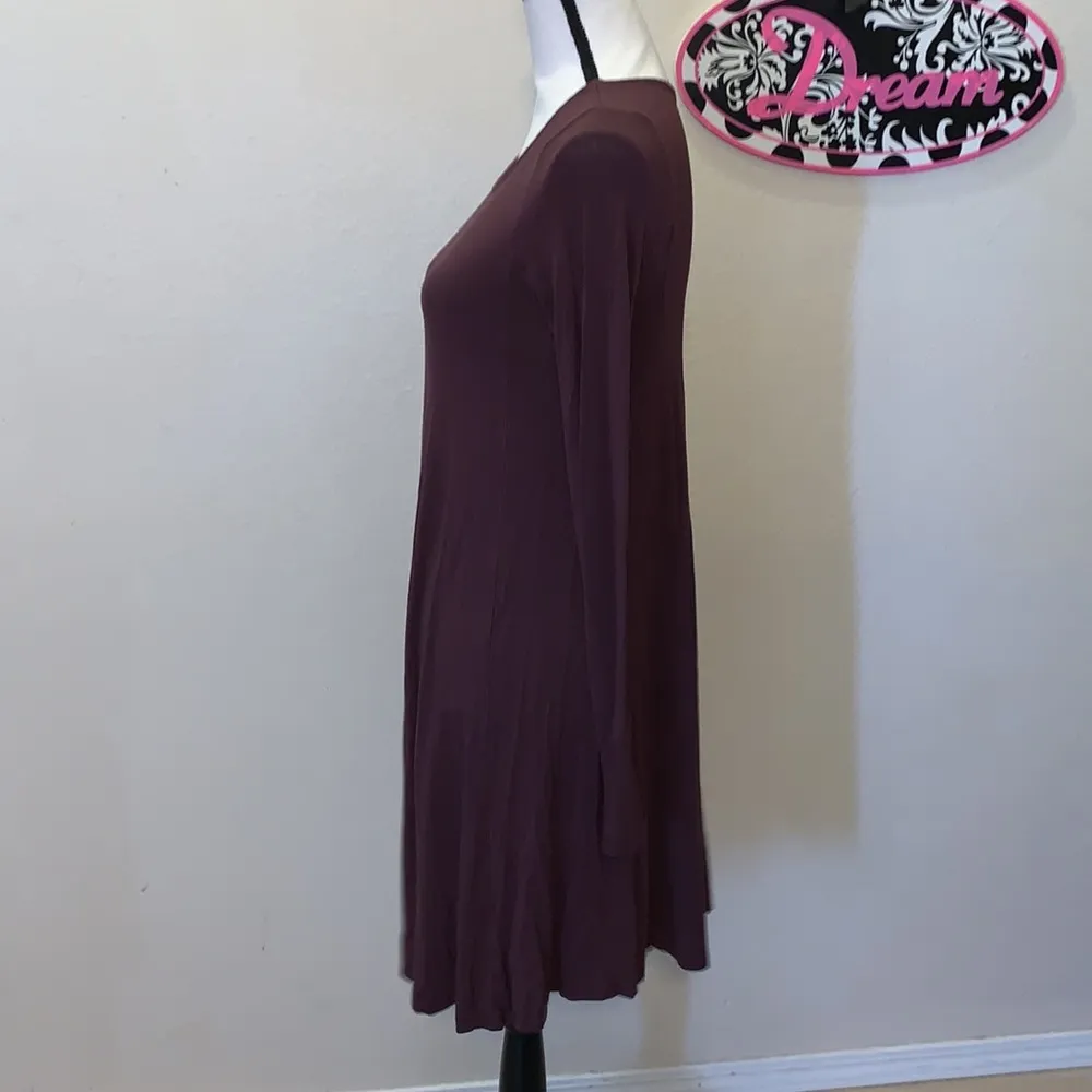 Old Navy  brown stretchy long sleeve dress - Image 3