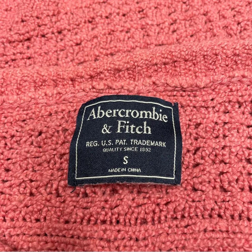 Mauve Pink Mixed Open Knit Long Sleeve Sweater Small - Image 5