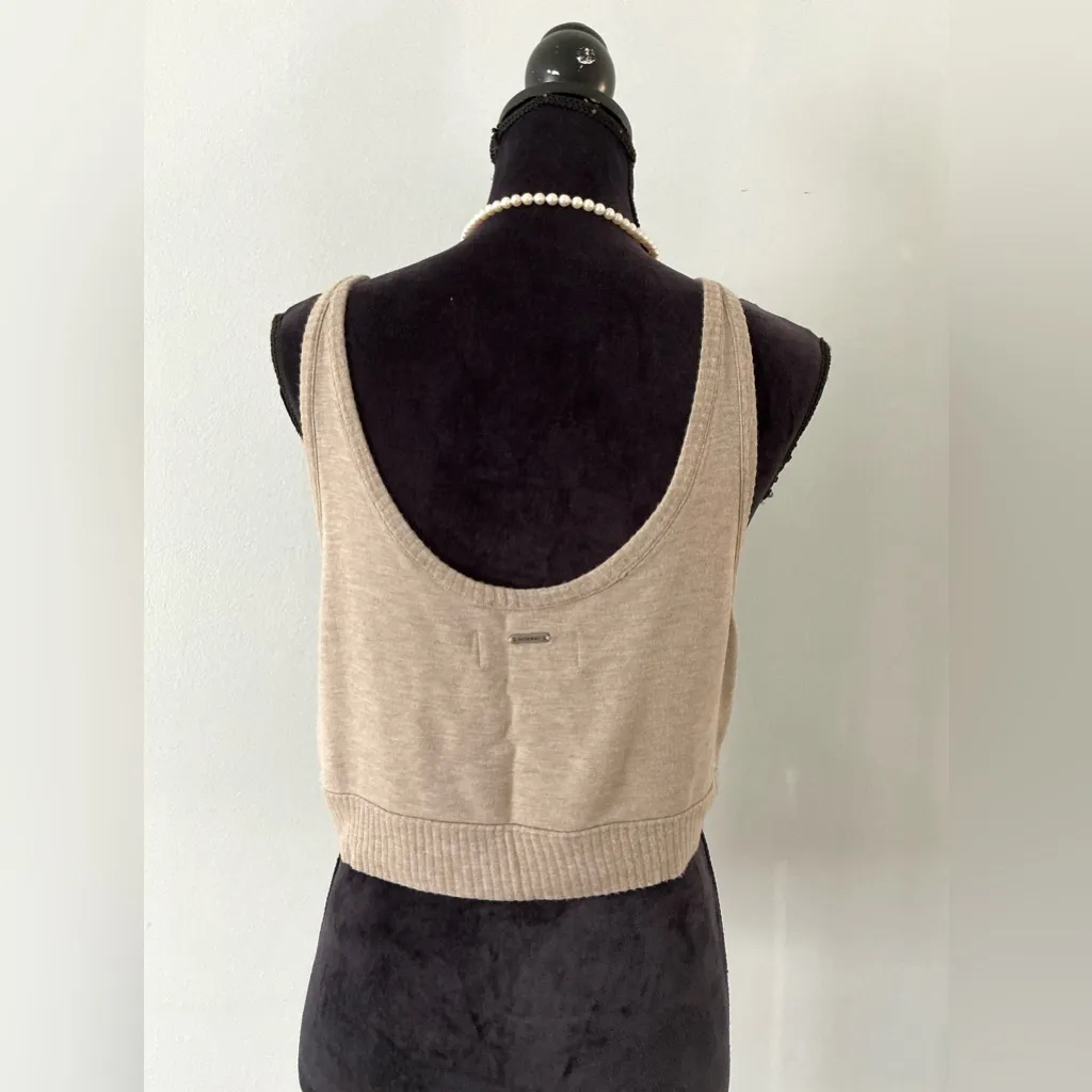 NORMAL BRAND MALAKOS KNIT LOUNGE TOP+ bonus tank💛💛 Tan Size undefined - Image 11