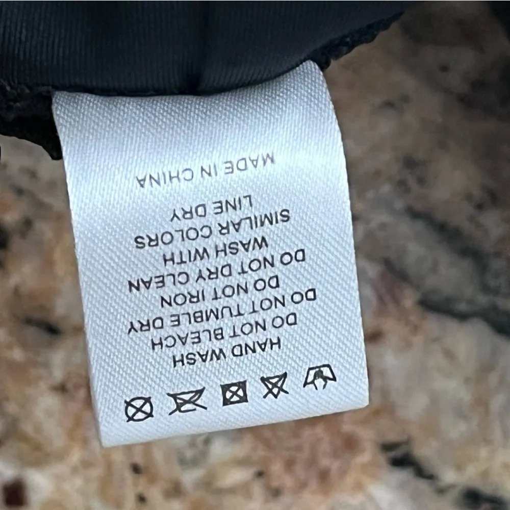 Relleciga Black Cheeky Bikini Bottom with Side Tie Ruffle Trim Large - Image 4