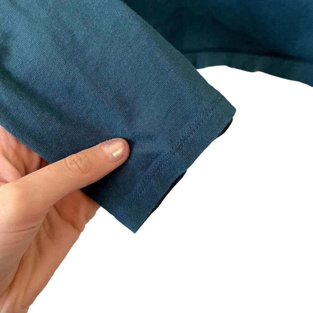 Wild Fable turquoise green long sleeved crop top casual blouse athleisure comfy - Image 4