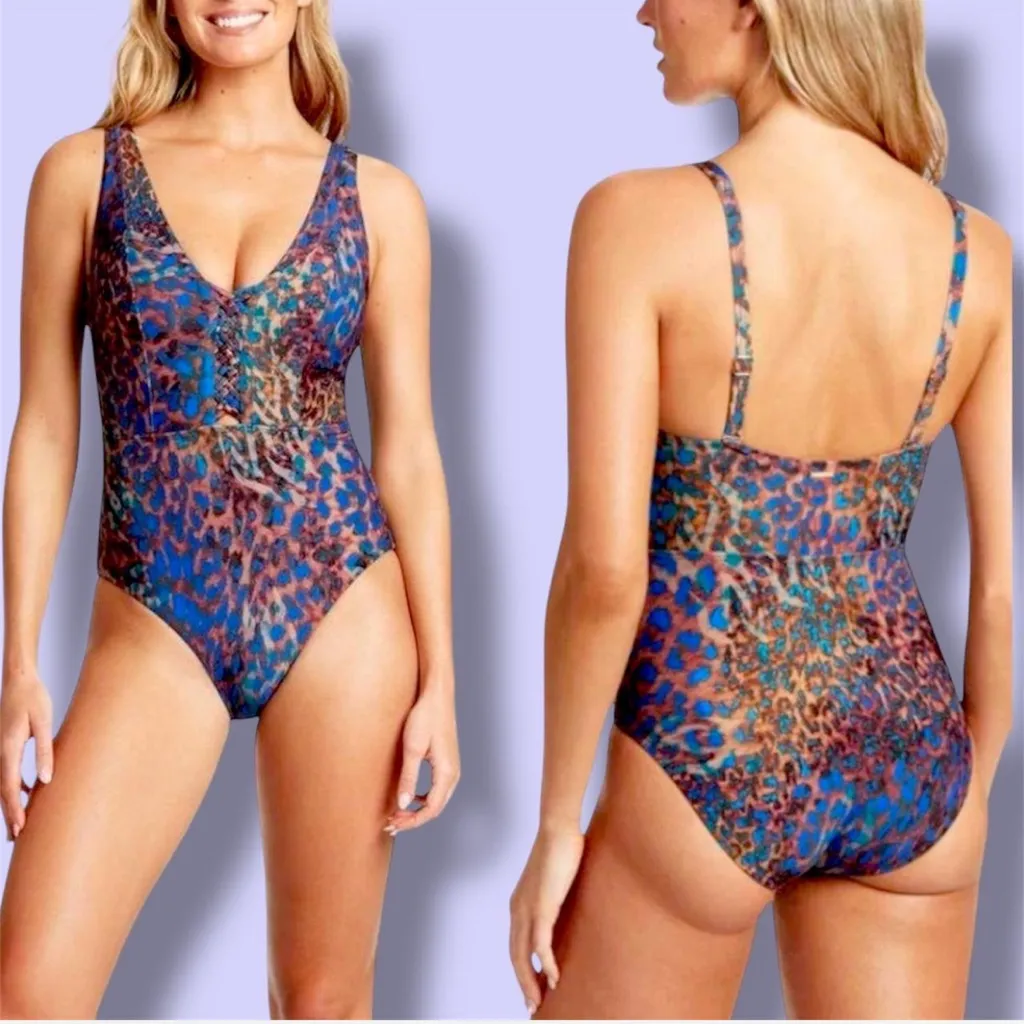 Sea Level Swim Leopard Print V - Image 3