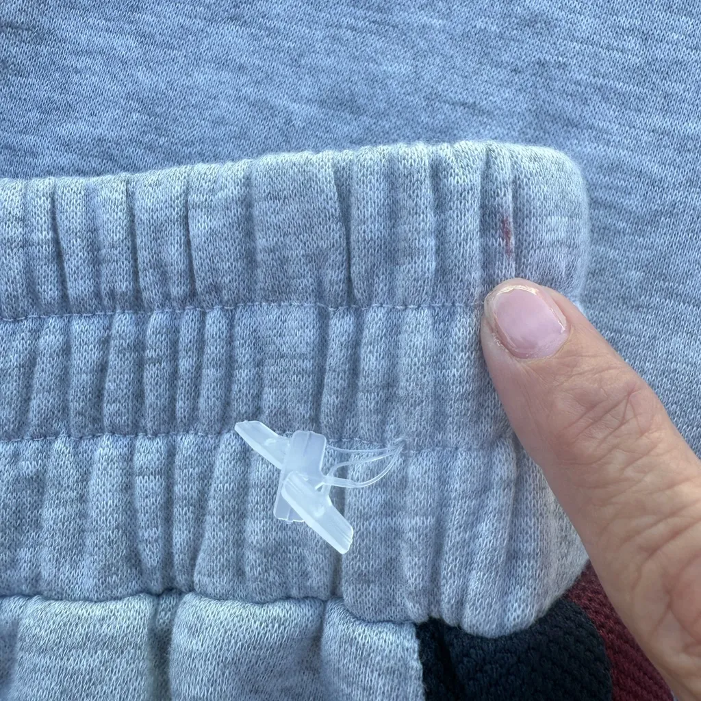 NEW AYDA LAUREN WOMENS FLARE 2 STRIPE SWEATPANTS MEDIUM MARL GRAY COLOR - Image 9