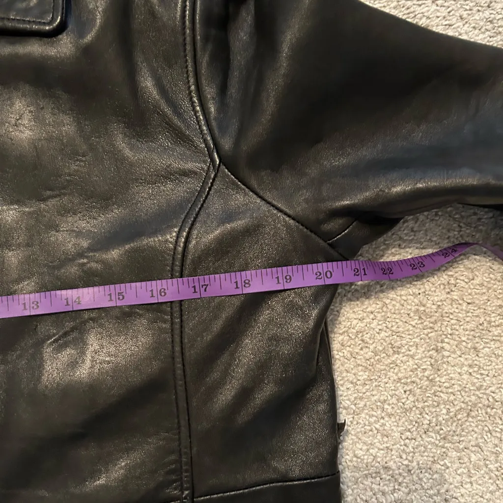 Genuine leather jacket‎ by Cougar women’s large soft leather Black - Image 10