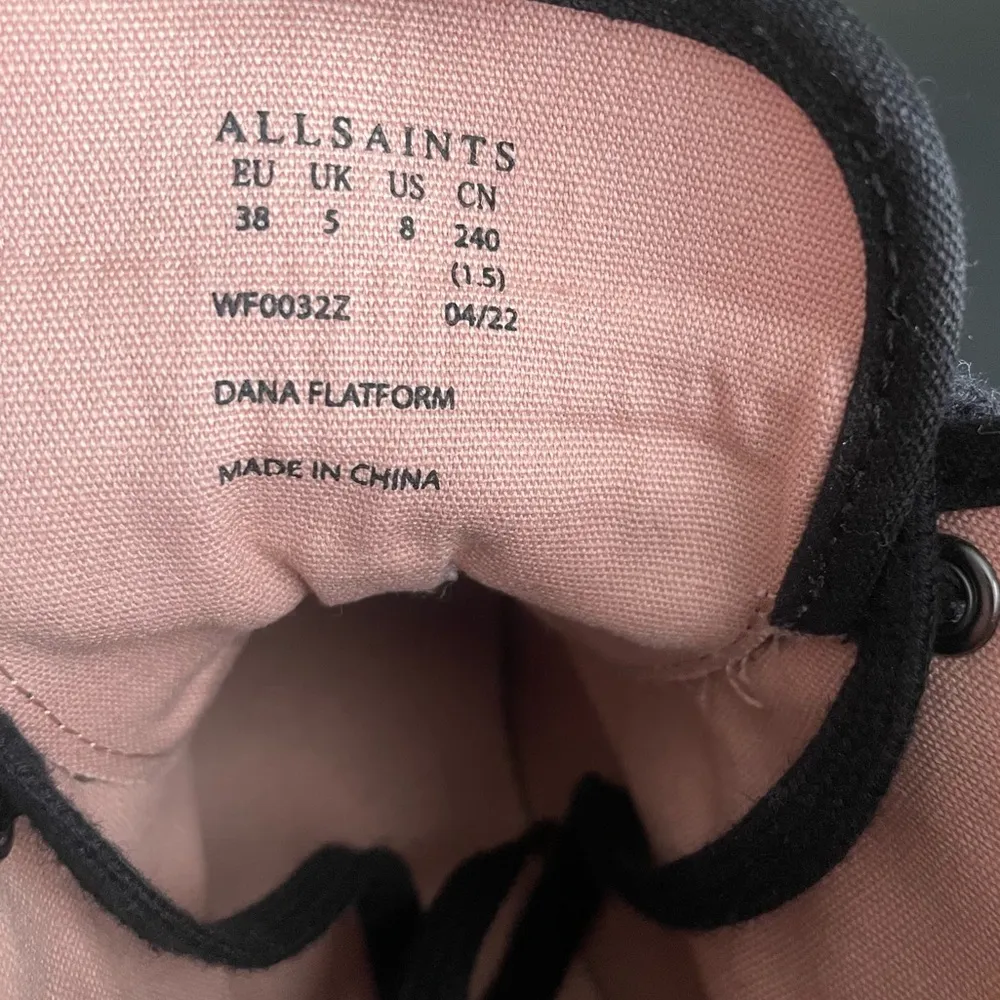 All Saints DANA Platform high top sneaker size 8 (38) - Image 12