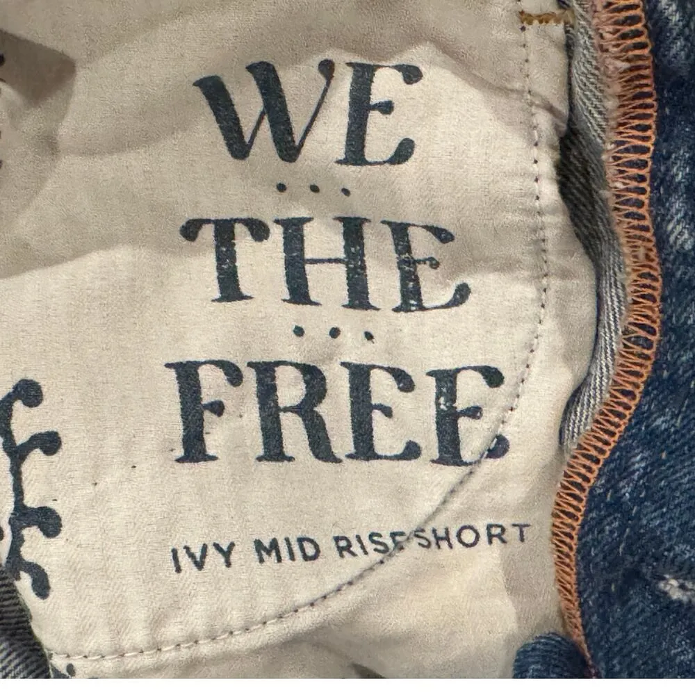 Free People Ivy Mid Rise Short Size 26 - Image 9