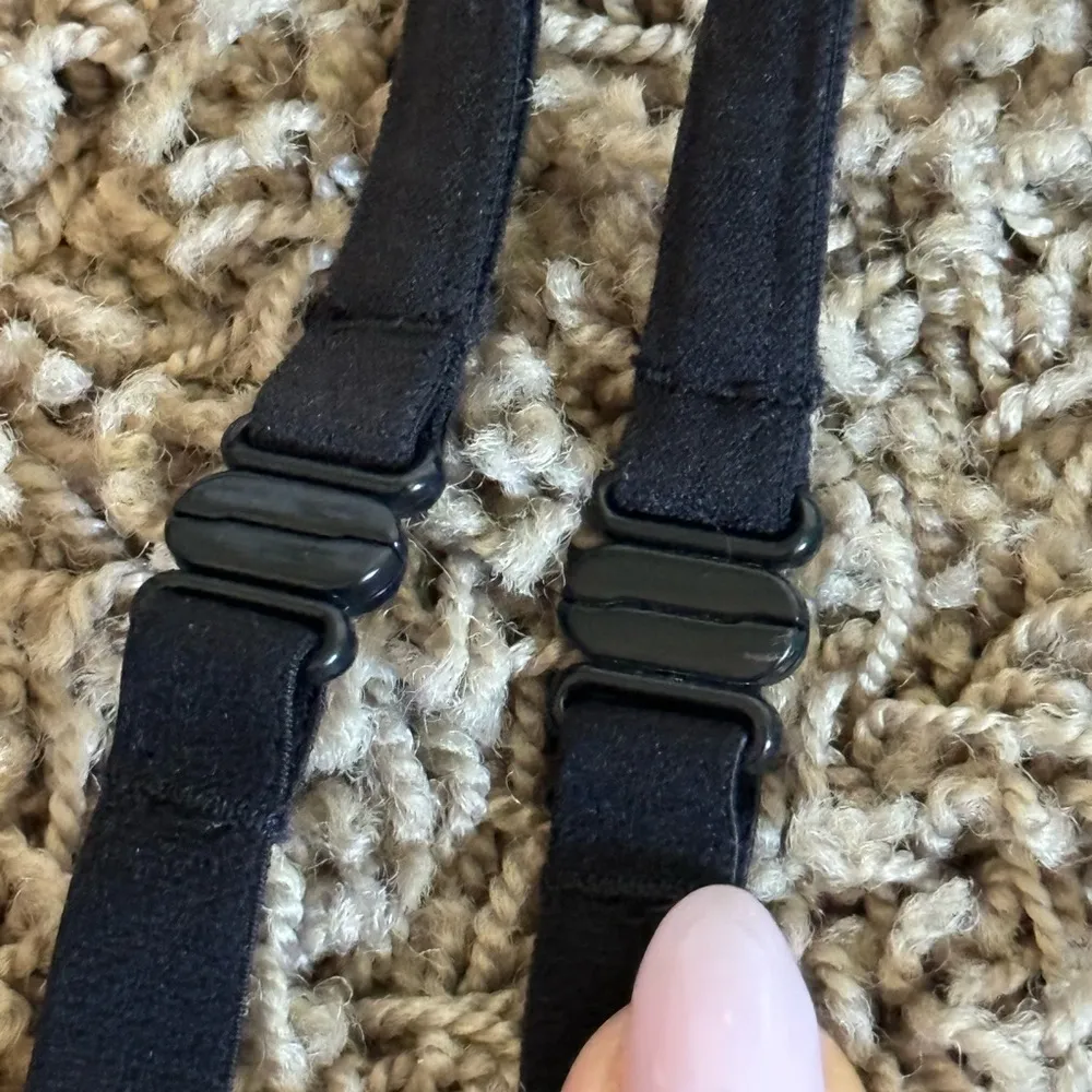 Black Cream Jersey Cotton Bralette - Image 4