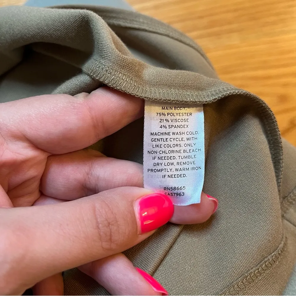 Open Edit scoop neck midi tank dress in tan size XS - Image 7